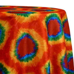 120'' ROUND TABLE LINEN POLYESTER - TIE DYE