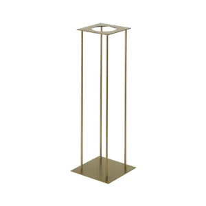 METAL FLORAL TABLE STAND - GOLD 8