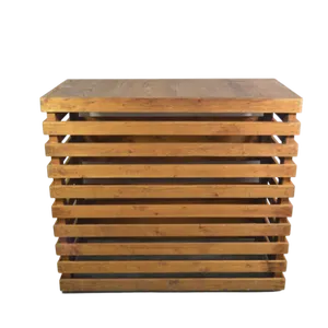 4ft WOODEN PALLET BAR COUNTER - BROWN 4ft x 2ft 