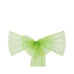 ORGANZA CHAIR SASH - LIME GREEN