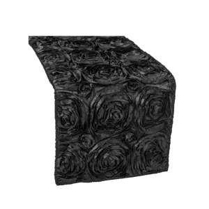 ROSETTE TABLE RUNNER - BLACK