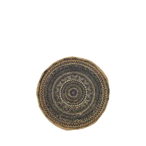 2ft CIRCULAR JUTE RUG - PATTERN 