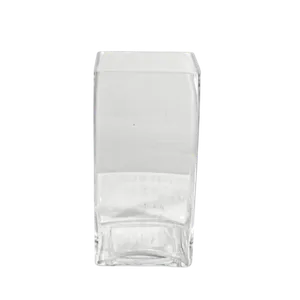 CITY BLOCK VASE - SQUARE VASE - CLEAR 4