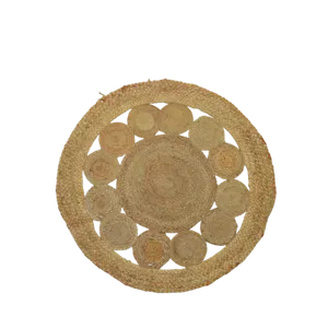 3ft CIRCULAR JUTE RUG - PATTERN 