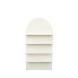 NEW 6ft CURVED WOODEN SHELVING UNIT (6ft H x 3ft W)