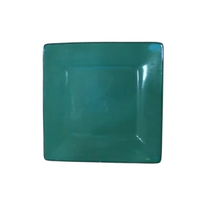 SPECIALTY SQUARE DESSERT PLATE - TEAL