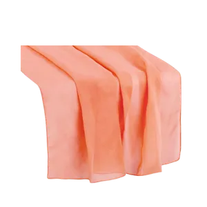 CHIFFON TABLE RUNNER - CORAL