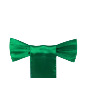 SATIN CHAIR SASH - EMERALD GREEN 
