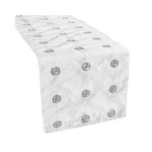 SEQUIN TABLE RUNNER - WHITE
