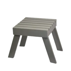 KIDS WOODEN STOOL - GREY 