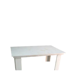 5ft WOODEN PICNIC TABLE - WHITE 5ft x 3ft x 15