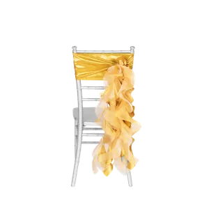 CURLY WILLOW CHAIR SASH - GOLD