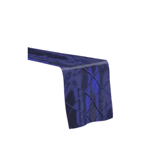 PINTUCK TABLE RUNNER - NAVY BLUE