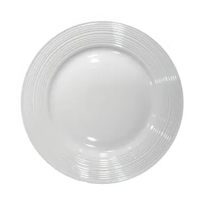 SPECIALTY TEXTURED DINNER PLATE - WHITE 