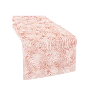 ROSETTE TABLE RUNNER - BLUSH/ROSE GOLD
