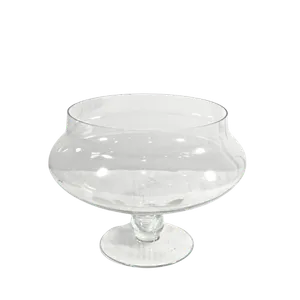 FISH BOWL PEDESTAL VASE - CLEAR 8
