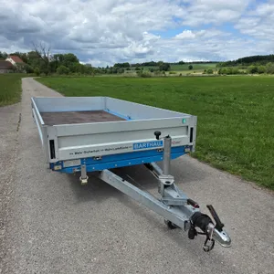 Mietanhänger Tandem-Hochlader | Barthau ET2702 | 2.700 kg | 100 km/h | HDH Z336
