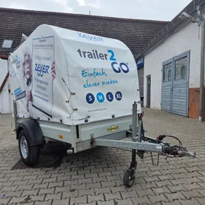 Mietanhänger Einachser mit Plane | Humbaur OCTOPUS | 1.300 kg | 100 km/h | HDH Z105