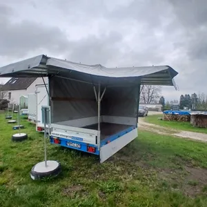 Mietanhänger für 9 Fahrräder und anderes Transportgut mit Plane | Barthau ET 1501 | 1.500 kg | 100 km/h | HDH Z129