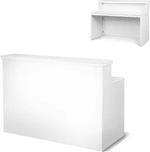 White Portable Bar
