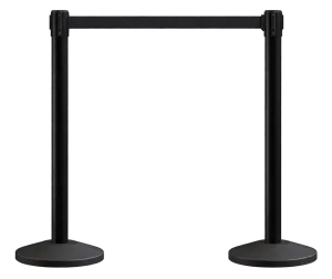 Black Retractable Belt Stanchion