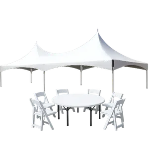 64 Guest High Peak Frame Tent (Resin Chair) Bundle