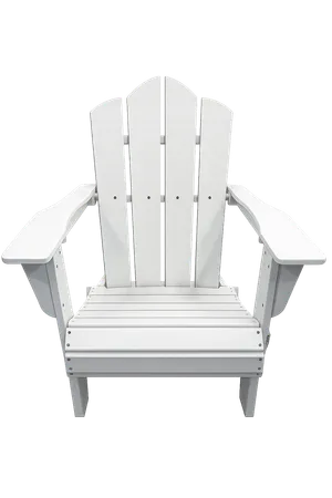White Folding Adirondack Chair