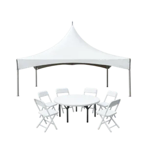 32 Guest High Peak Tent (Plastic Chair) Bundle