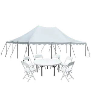 48 Guest Pole Tent (Plastic Chair) Bundle