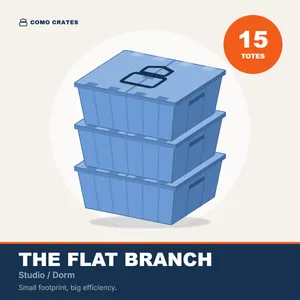 The Flat Branch — Studio / Dorm (15 Totes)