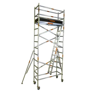3.8m - 4.2m Narrow Mobile Aluminium Scaffold (Platform Height)