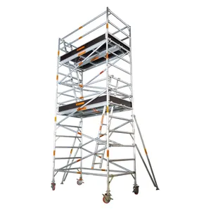 5.8m - 6.2m Wide Mobile Aluminium Scaffold (Platform Height)