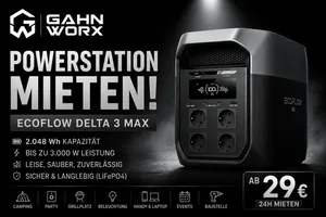 EcoFlow DELTA 3 Max mieten | Powerstation 2048Wh | Camping