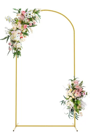 Wedding Arch (Gold) - Flowers not Included 