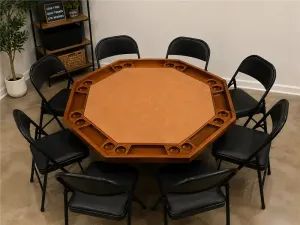 Poker Table with Chairs (Sits 8) 