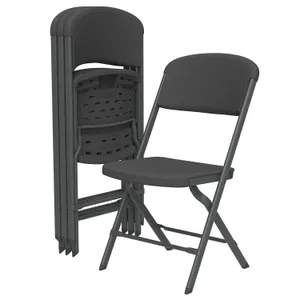 Black Folding Chairs 