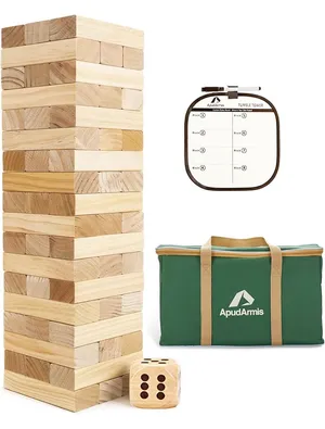 Large Wood Stacking Tower/ Giant Jenga (stacks up to 4ft tall) 