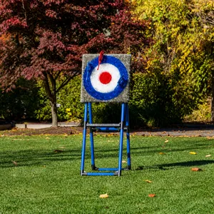 Axe Throwing Bristle Target w/ Axes &Throwing Stars  