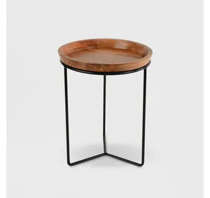 Wood Top Plant Stand