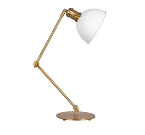 Gold + White Desk Lamp