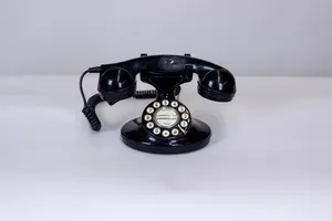 Vintage Black Cradle Phone