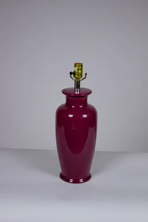 Burgundy Table Lamp