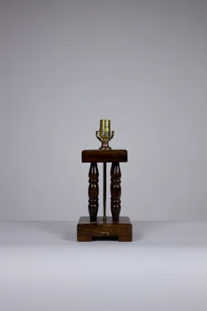 Wooden Block Lamp
