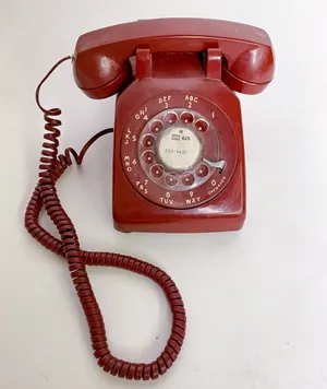 Red Rotary Phone