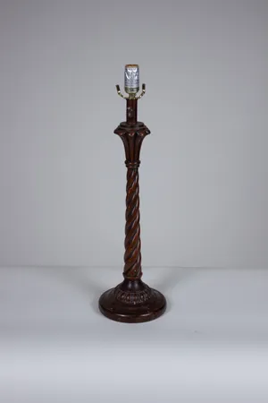 Wooden Twist Lamp