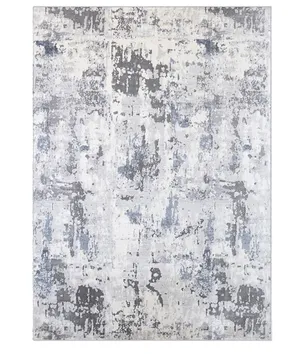 Blue and Silver Rug