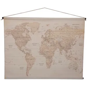 World Map Canvas Art