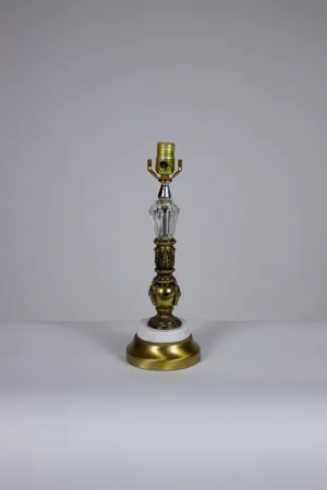 Clear + Bronze Table Lamp