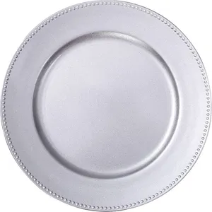 Silver Charger Plates (Set of 10)