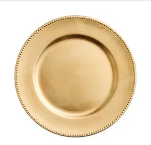 Gold Charger Plates (Set of 10)